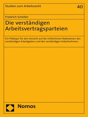 cover image of Die verständigen Arbeitsvertragsparteien